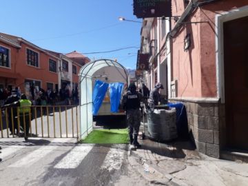 Así están las calles en la ciudad de Potosí este lunes.