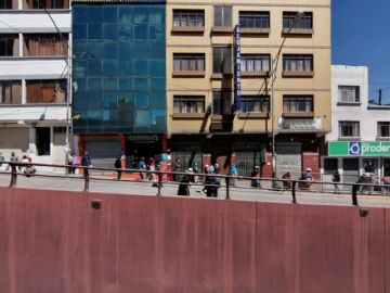 Así están las calles en la ciudad de Potosí este lunes.