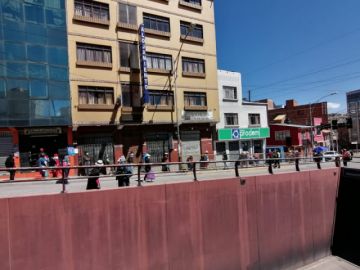 Así están las calles en la ciudad de Potosí este lunes.
