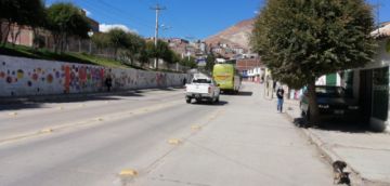Así están las calles en la ciudad de Potosí este lunes.