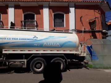 Así están las calles en la ciudad de Potosí este lunes.