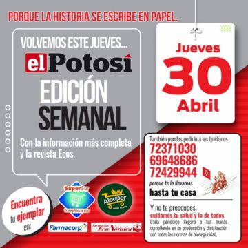 El Potosí vuelve el jueves