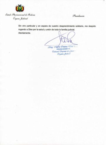 Mediante nota se hizo consultas a los diferentes niveles de los TDJ,