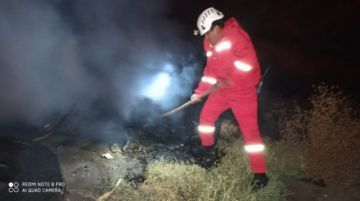 El personal de bomberos acudió al llamado.