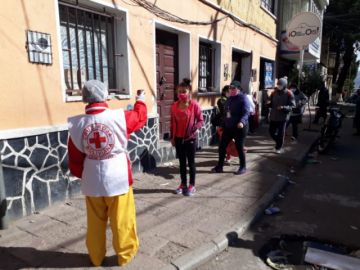 Así es el ingreso a los mercados en Potosí.