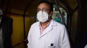 El paciente estuvo hospitalizado un mes en el centro de aislamiento COVID de la CNS. FOTO CNS