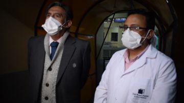 El paciente estuvo hospitalizado un mes en el centro de aislamiento COVID de la CNS. FOTO CNS
