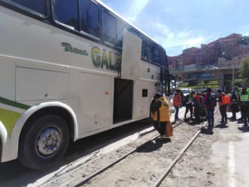 Los buses parten a La Paz y Oruro