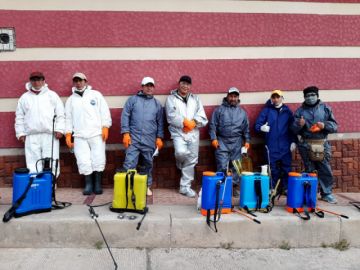 Realizan el trabajo en diferentes zonas.