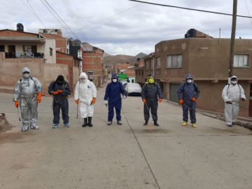 Realizan el trabajo en diferentes zonas.