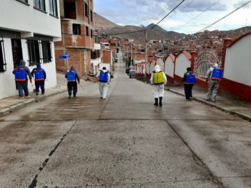 Realizan el trabajo en diferentes zonas.