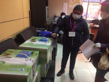 Realizó la entrega a diferentes instituciones.
