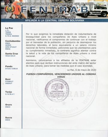 El documento del sector