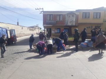 Los controles comienzan desde temprano en varias zonas donde hay mercados.