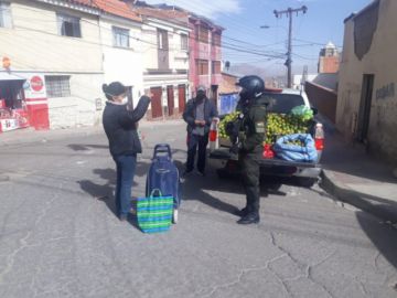 Los controles comienzan desde temprano en varias zonas donde hay mercados.