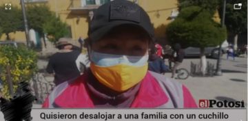 Dueña de casa amenaza a inquilinos con cuchillo