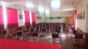 Aquí será la reunión.