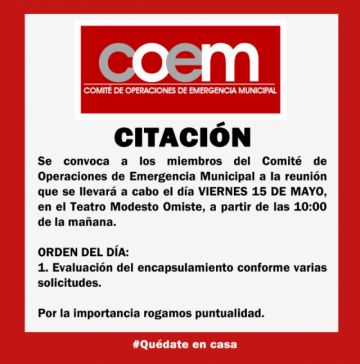 El COEM se reunirá sobre el encapsulamiento este viernes