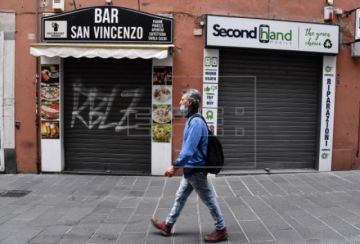 Italia registra 161 muertos el último día y bajan algo los contagios