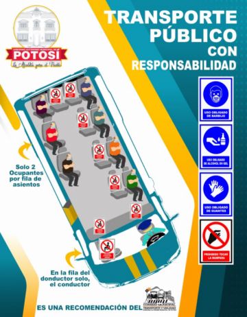 Trabajan en la difusión de estos mensajes para el uso del transporte público. FOTO GAMP