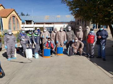 El Sedes desinfecta el hospital Bracamonte. FOTO SEDES