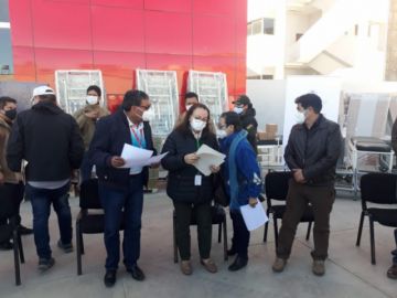 Entrega de equipamiento por parte del Ministerio de Salud.