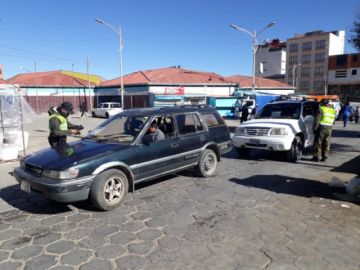 Realizan el control en una de las avenidas principales de la ciudad.