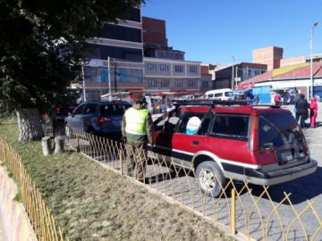 Realizan el control en una de las avenidas principales de la ciudad.