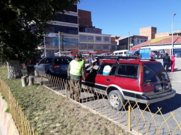 Realizan el control en una de las avenidas principales de la ciudad.