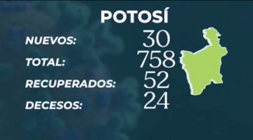 Potosí en el reporte del Ministerio de Salud