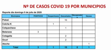 Reporte del Sedes Potosí