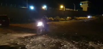 Cercanías del penal, la noche del domingo