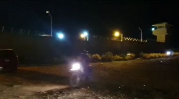 Cercanías del penal, la noche del domingo