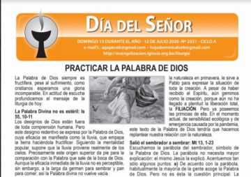 El padre Miguel Albino comparte su oración y la hojita dominical