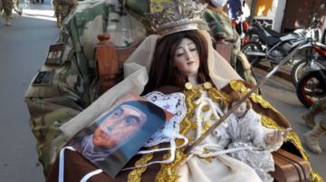 la procesión llegó hasta el centro de la ciudad de Potosí.