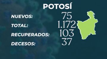 Potosí en el reporte del Ministerio de Salud.