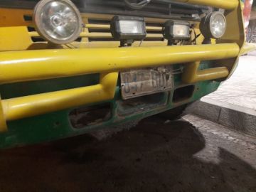 El motorizado en el que intentaron entrar a la ciudad. FOTO RI3