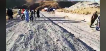 Los ataúdes no pudieron ser enterrados.