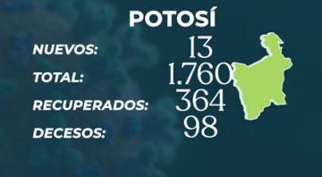 Potosí en el reporte del Ministerio de Salud