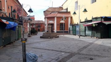 Las calles de Potosí, el primer día de encapsulamiento