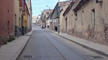 Las calles de Potosí, el primer día de encapsulamiento