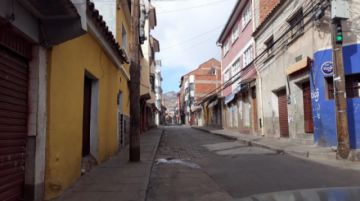 Las calles de Potosí, el primer día de encapsulamiento