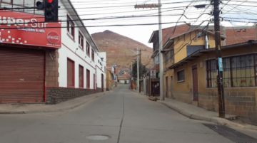 Las calles de Potosí, el primer día de encapsulamiento