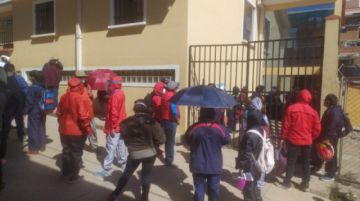 Hacen largas filas esperando su turno