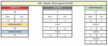 Reporte departamental del Sedes Potosí