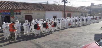 Se concentraron a la altura del segundo Arco de Cobija.