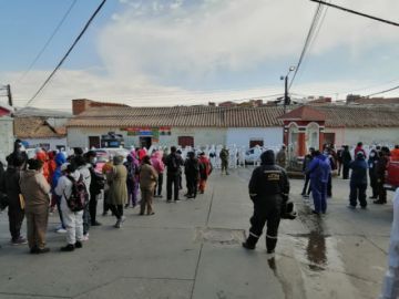 Se concentraron a la altura del segundo Arco de Cobija.