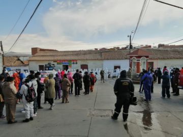 Se concentraron a la altura del segundo Arco de Cobija.
