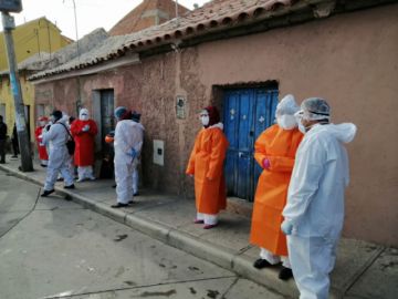 Se concentraron a la altura del segundo Arco de Cobija.