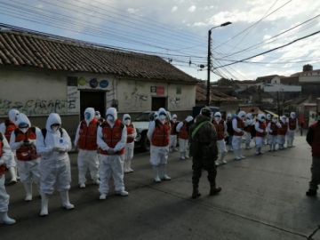 Se concentraron a la altura del segundo Arco de Cobija.
